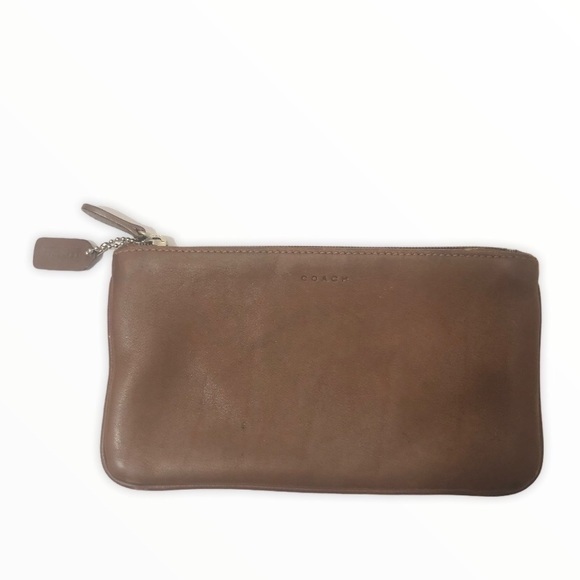 Coach vintage brown leather pouch